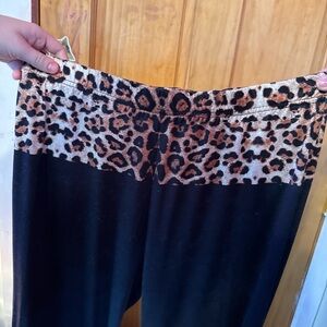 SHEIN Leopard Print Boot Cut Pants